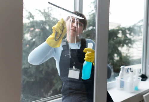 Nettoyage de vitres intérieures et extérieures à Brech